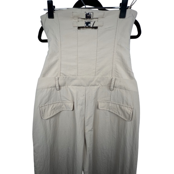 Strapless Beige Jumpsuit NWT (S) ZARA - Picture 8 of 9